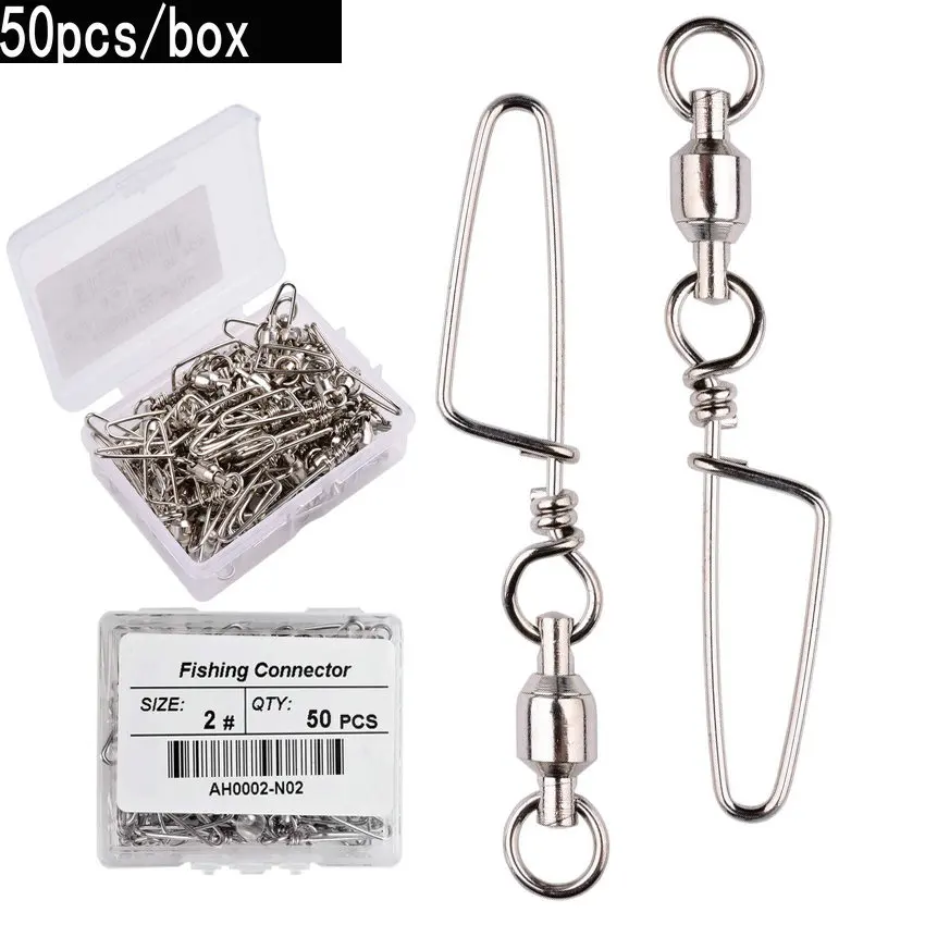 Fishing Equipment Basics - 50pcs Fishing Ball Bearing Swivel with